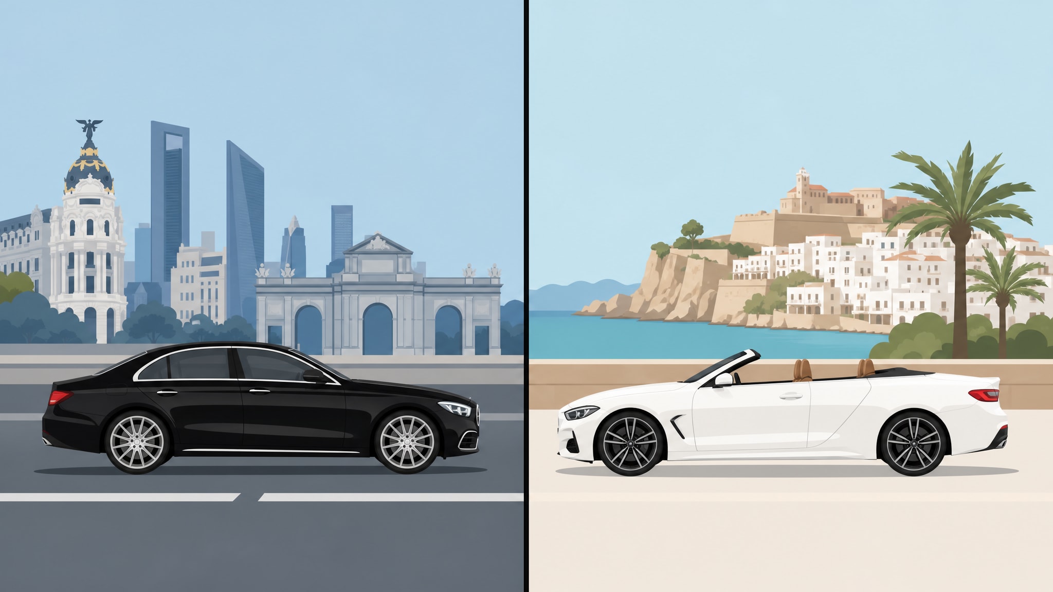 Private Driver in Ibiza Vs Madrid Chauffeur: Key Differences